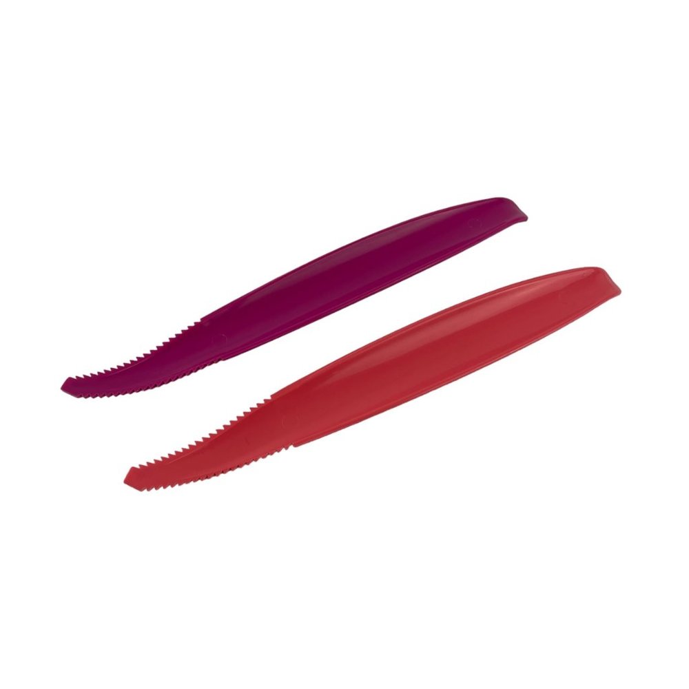 Tupperware Serrated Grapefruit Knife Lettuce Tomato Corer Scoop Pink Coral‎